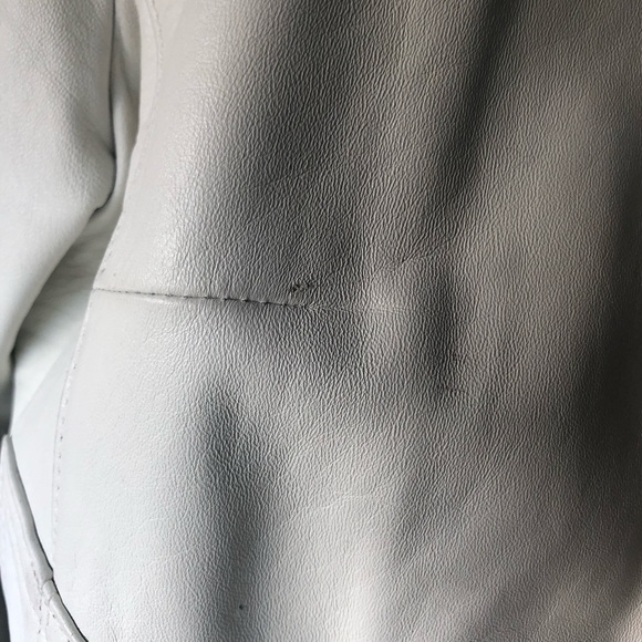 White Danier Leather Jacket - Picture 6 of 8